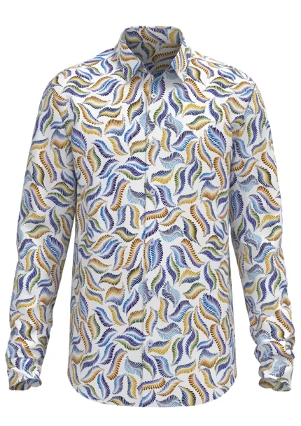 Men's Shirt Casual Shirt for Man with -White / S